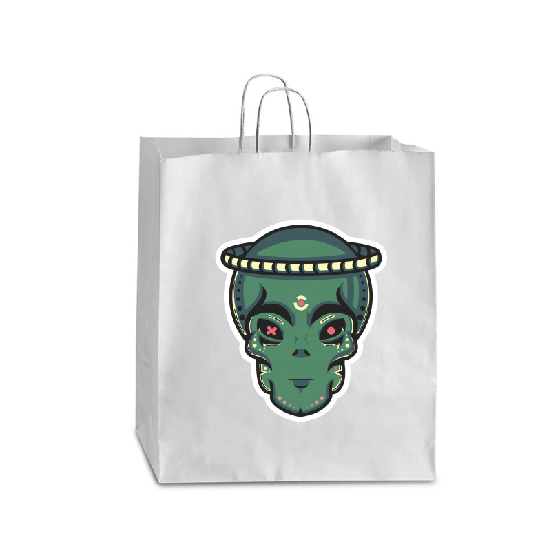 Alien Sket  |  Retrodesigns |  2019 | Queen Paper Bag - 16 X 6 X 19 1/4 | Artistshot