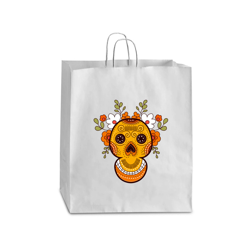 Orange Skull Queen Paper Bag - 16 X 6 X 19 1/4 | Artistshot