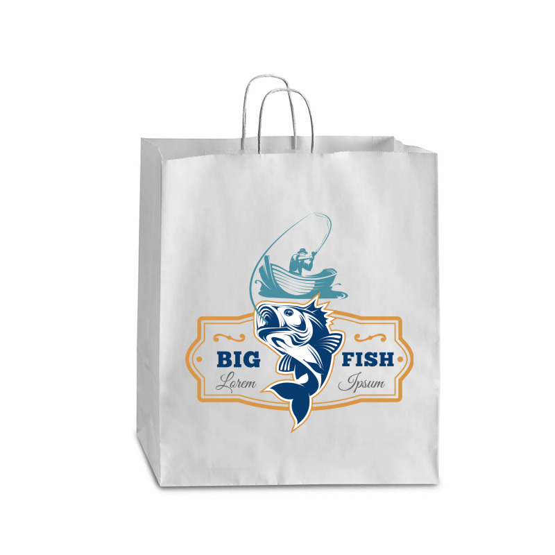 Big Fish Vector Queen Paper Bag - 16 x 6 x 19 1/4 by ZhannaArt | Artistshot