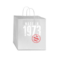 Made In 1973 All Original Parts Star Paper Bag - 13 X 7 X 13 | Artistshot