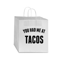 You Had Me At Tacos Star Paper Bag - 13 X 7 X 13 | Artistshot