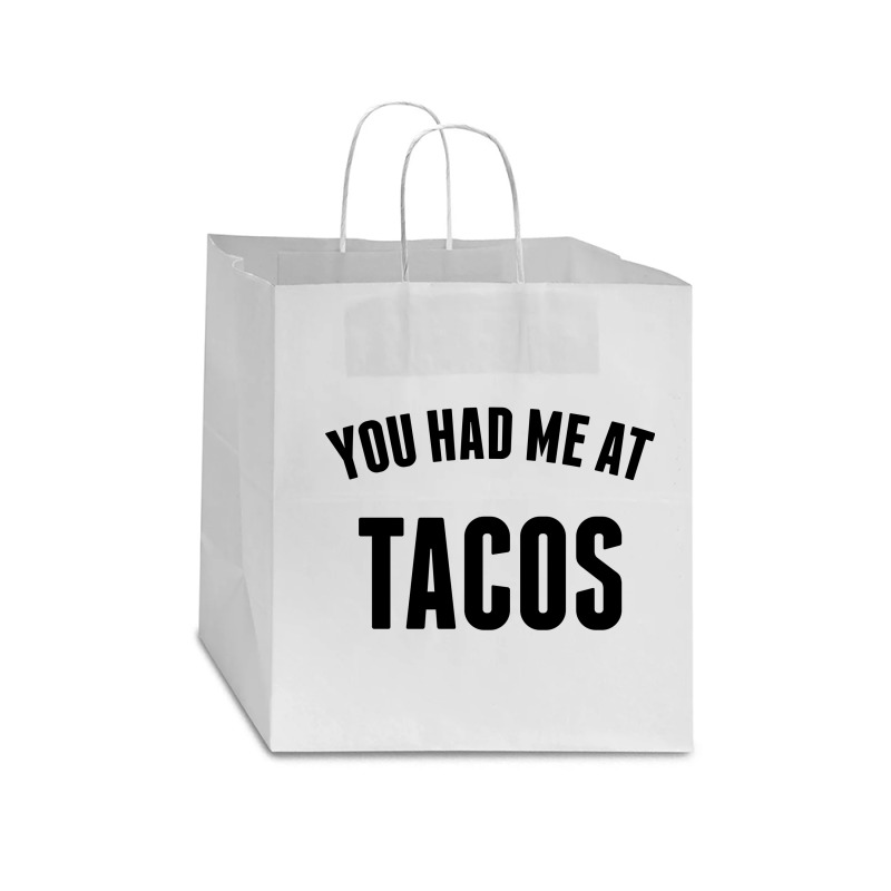 You Had Me At Tacos Star Paper Bag - 13 X 7 X 13 | Artistshot