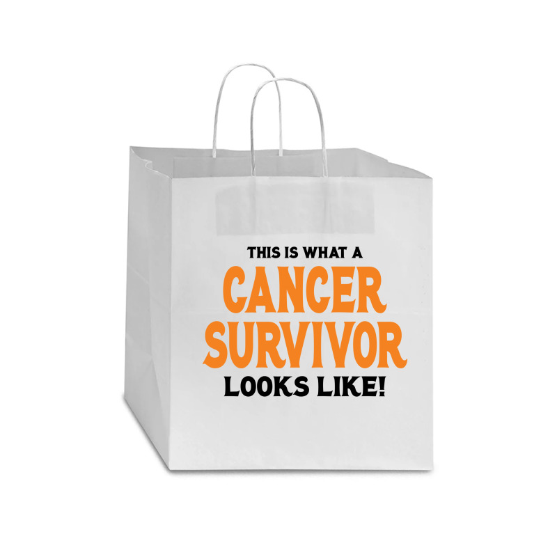 This Is What A Skin Cancer Survivor Looks Like Star Paper Bag - 13 X 7 X 13 | Artistshot