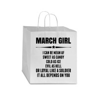 Super March Girl Star Paper Bag - 13 X 7 X 13 | Artistshot