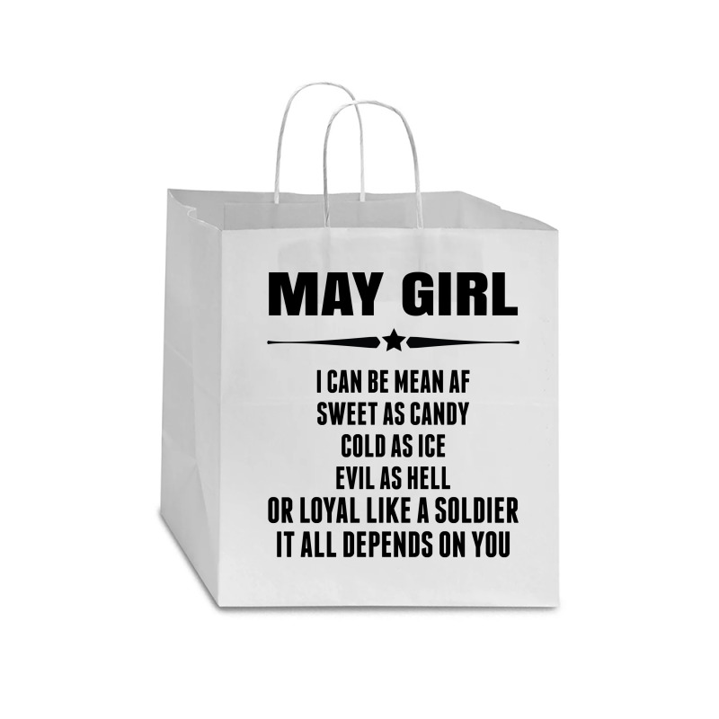 Super May Girl Star Paper Bag - 13 X 7 X 13 | Artistshot