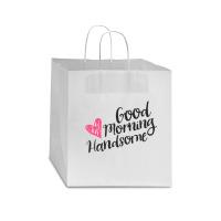 Good Morning Handsome Star Paper Bag - 13 X 7 X 13 | Artistshot