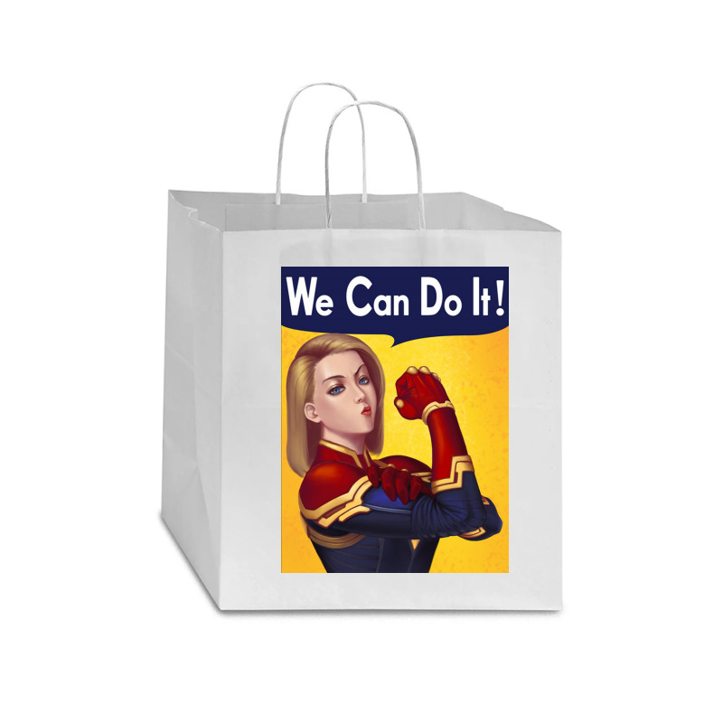 We Can Do It Star Paper Bag - 13 X 7 X 13 | Artistshot