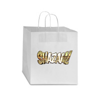 Shazam Gold Star Paper Bag - 13 X 7 X 13 | Artistshot