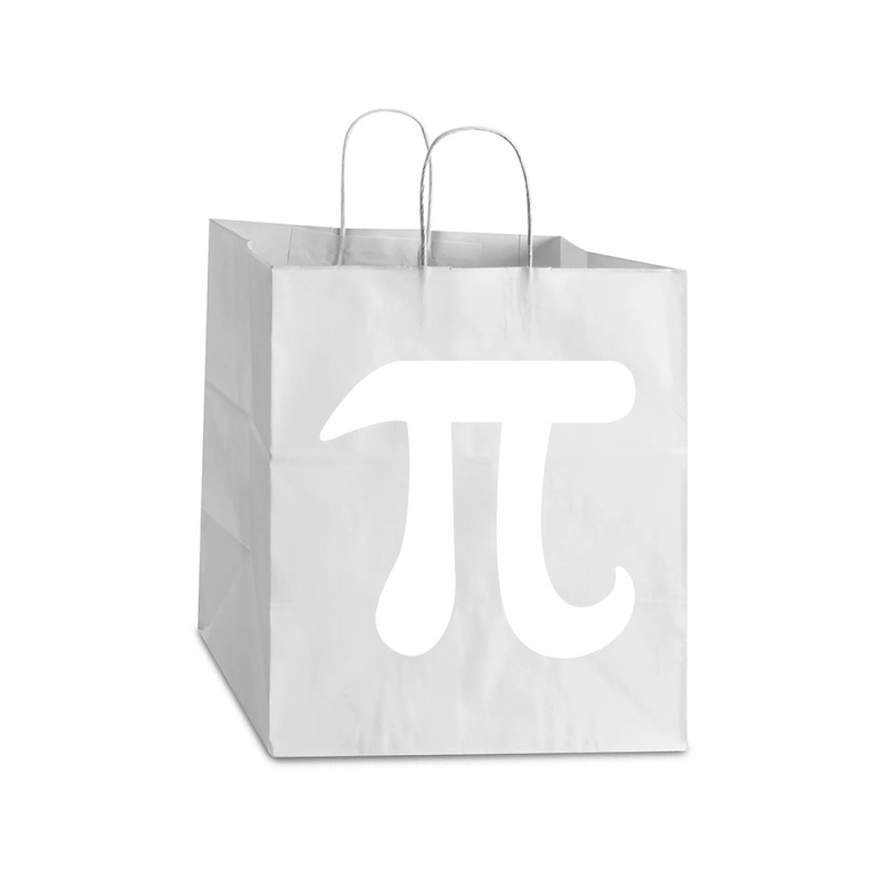 Pi Take Out Paper Bag - 14 X 10 X 15 1/2 | Artistshot