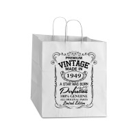 Vintage Made In 1949 Take Out Paper Bag - 14 X 10 X 15 1/2 | Artistshot