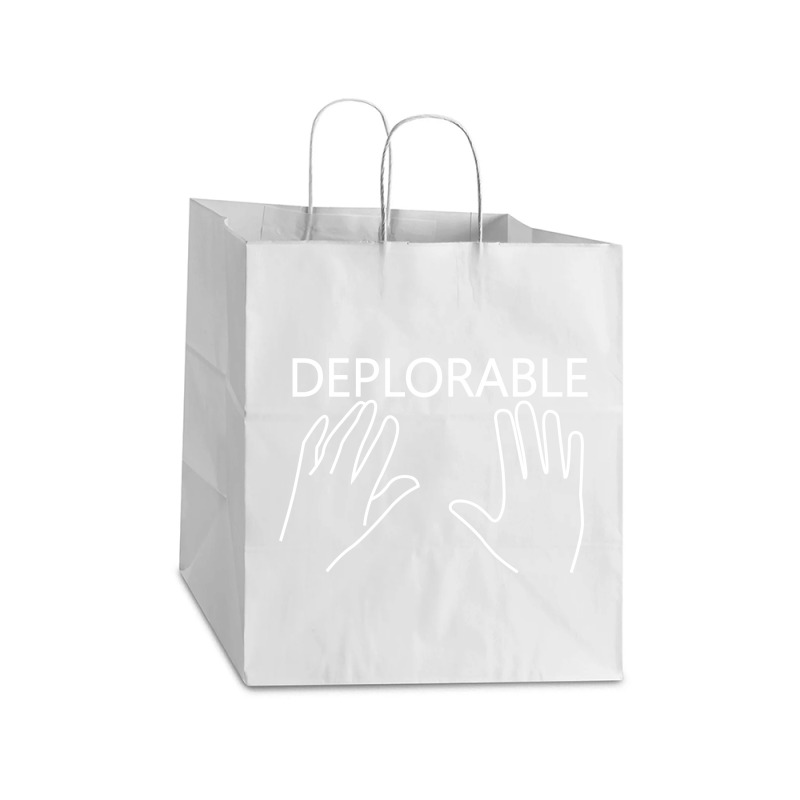 Deplorable Take Out Paper Bag - 14 X 10 X 15 1/2 | Artistshot