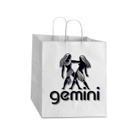 Gemini Take Out Paper Bag - 14 X 10 X 15 1/2 | Artistshot