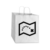 Way Marks Take Out Paper Bag - 14 X 10 X 15 1/2 | Artistshot