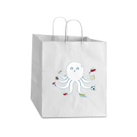 Octopus Take Out Paper Bag - 14 X 10 X 15 1/2 | Artistshot