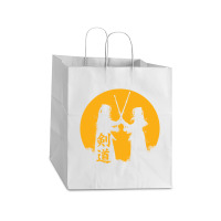 Kendo Yellow Take Out Paper Bag - 14 X 10 X 15 1/2 | Artistshot