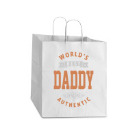 World's Best Daddy Take Out Paper Bag - 14 X 10 X 15 1/2 | Artistshot