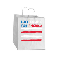 Day Druk For America Take Out Paper Bag - 14 X 10 X 15 1/2 | Artistshot