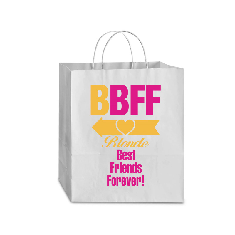 Blonde Best Friend Forever Left Arrow. Traveler Paper Bag -13 X 6 X 15 3/4 | Artistshot