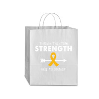 Through The Storm Strength Made To Conquer Traveler Paper Bag -13 X 6 X 15 3/4 | Artistshot