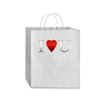 I Love U Heart Traveler Paper Bag -13 X 6 X 15 3/4 | Artistshot