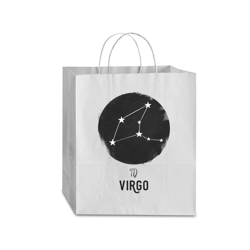 Minimal Virgo Zodiac Sign Traveler Paper Bag -13 X 6 X 15 3/4 | Artistshot