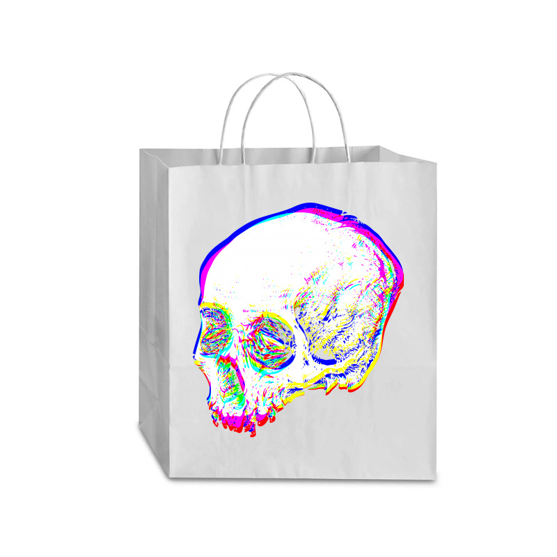 Skull Glitch Traveler Paper Bag -13 X 6 X 15 3/4 | Artistshot