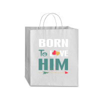 Born To Love Him (born To Love Her – Born To Love Him Couples Design Traveler Paper Bag -13 X 6 X 15 3/4 | Artistshot