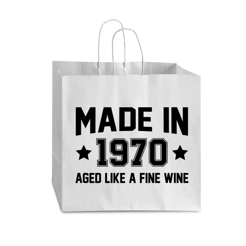 Made In 1970 Aged Like A Fine Wine Vogue Paper Bag - 16 X 6 X 12 | Artistshot