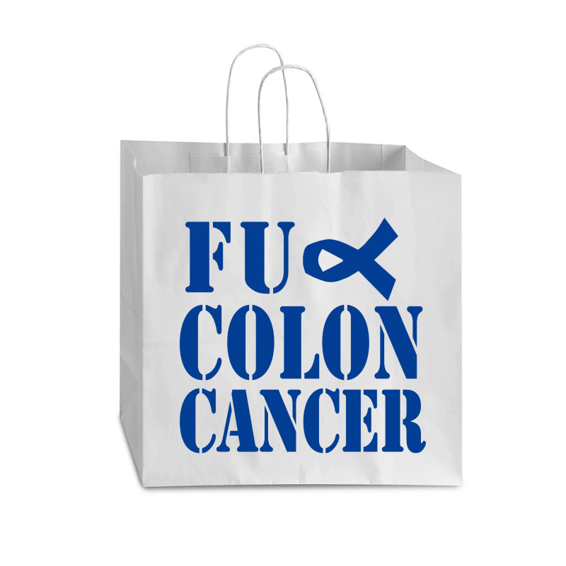 Fuck Colon Cancer Vogue Paper Bag - 16 X 6 X 12 | Artistshot