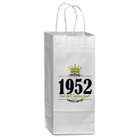 Vintage 1952 And Still Looking Good Wine Paper Bag - 5 1/2 X 3 1/4 X 13 | Artistshot