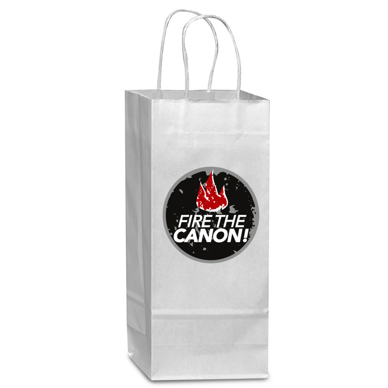 Fire The Canon Wine Paper Bag - 5 1/2 X 3 1/4 X 13 | Artistshot