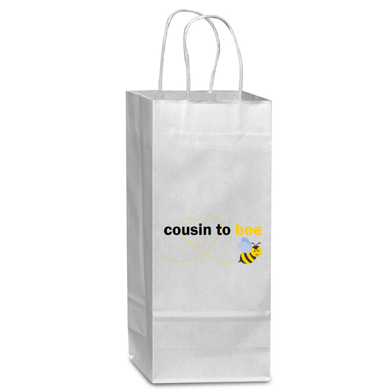 Cousin To Bee Wine Paper Bag - 5 1/2 X 3 1/4 X 13 | Artistshot