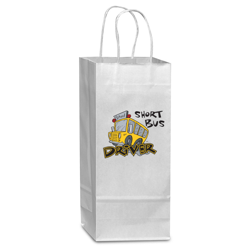 Short Bus Driver Wine Paper Bag - 5 1/2 X 3 1/4 X 13 | Artistshot