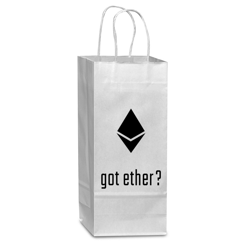 Got Ether ? Wine Paper Bag - 5 1/2 X 3 1/4 X 13 | Artistshot