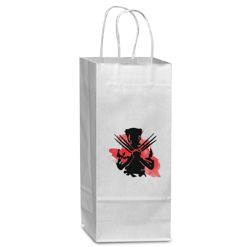 Wolwerine Wine Paper Bag - 5 1/2 X 3 1/4 X 13 | Artistshot