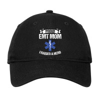 Proud Emt Mom I Raised A Hero Women Paramedics Ems T Shirt Adjustable Cap | Artistshot