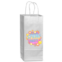 Spring Party Flower And Plants Wine Paper Bag - 5 1/2 X 3 1/4 X 13 | Artistshot