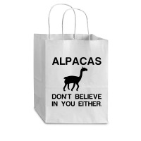 Alpacas Dont Believe Cub Paper Bag - 8 X 4 1/2 X 10 1/4 | Artistshot