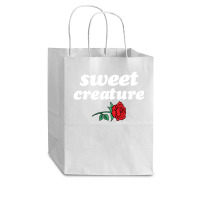 Sweet Creature White Cub Paper Bag - 8 X 4 1/2 X 10 1/4 | Artistshot