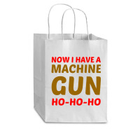 Now I Have A Machine Gun Ho Ho Ho Cub Paper Bag - 8 X 4 1/2 X 10 1/4 | Artistshot