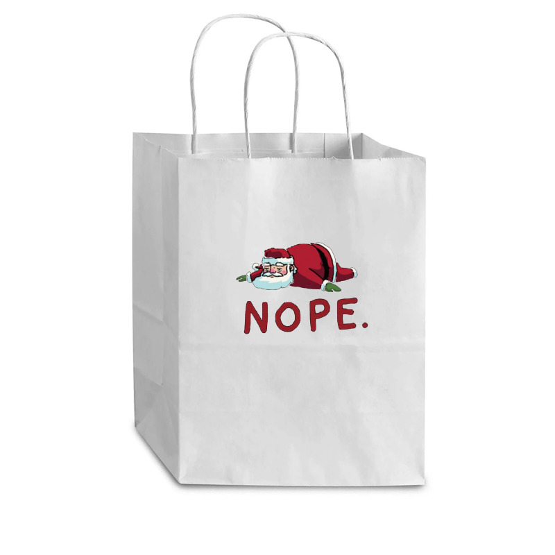 Santa Nope Cub Paper Bag - 8 X 4 1/2 X 10 1/4 | Artistshot