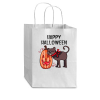 Funny Pump And Paw Halloween Cub Paper Bag - 8 X 4 1/2 X 10 1/4 | Artistshot