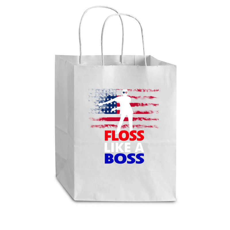 Floss Like A Boss American Flag 4th Of July Cub Paper Bag - 8 X 4 1/2 X 10 1/4 | Artistshot