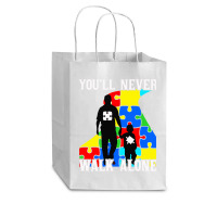 Never Walk Alone   Father And Son Cub Paper Bag - 8 X 4 1/2 X 10 1/4 | Artistshot