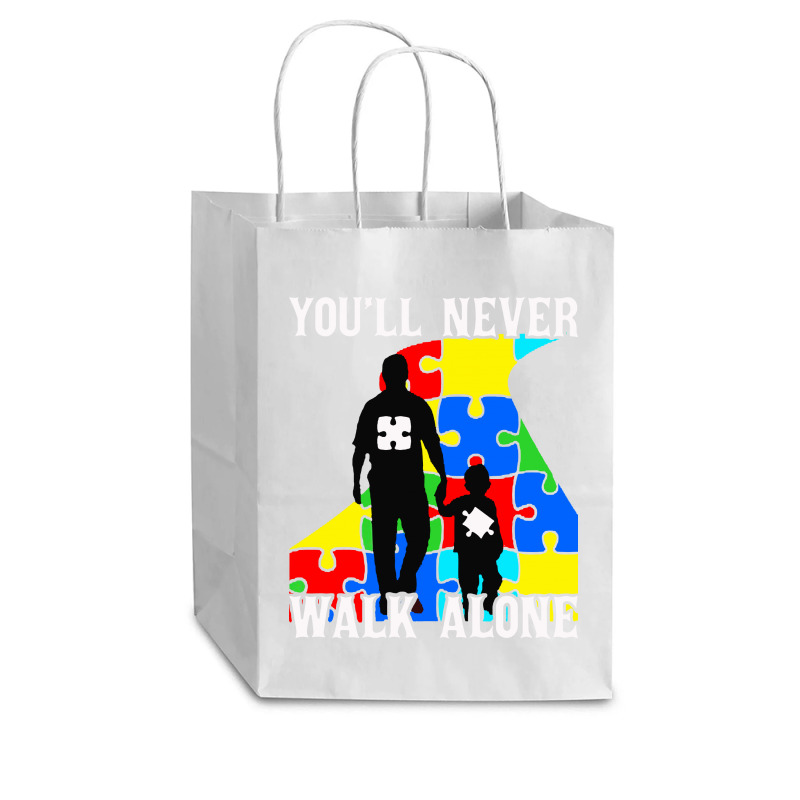 Never Walk Alone   Father And Son Cub Paper Bag - 8 X 4 1/2 X 10 1/4 | Artistshot