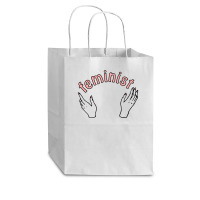 Feminist Doodle Cub Paper Bag - 8 X 4 1/2 X 10 1/4 | Artistshot