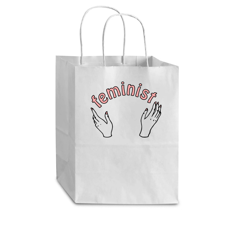 Feminist Doodle Cub Paper Bag - 8 X 4 1/2 X 10 1/4 | Artistshot