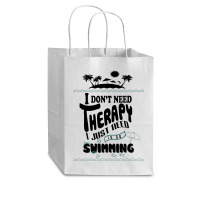 I Don't Need Therapy I Just Need To Go Swimming Cub Paper Bag - 8 X 4 1/2 X 10 1/4 | Artistshot