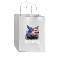 Cat 4th Of July Mug Meowica Merica Men Usa American Flag Cub Paper Bag - 8 X 4 1/2 X 10 1/4 | Artistshot