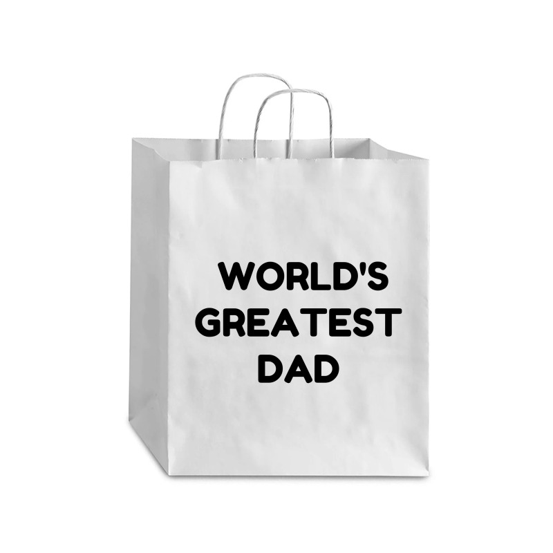 World's Greatest Dad Debie Paper Bag - 10 X 5 X 13 | Artistshot